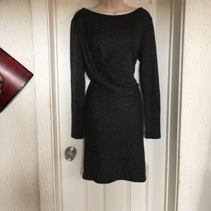 Vera wang unique Stretch long sleeve dress L